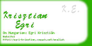 krisztian egri business card